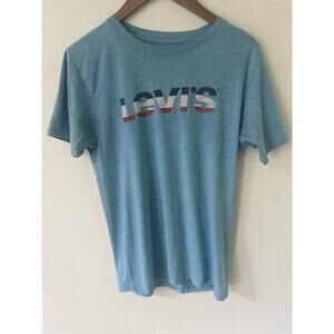 Levi Strauss & Co T-Shirt Adult Unisex Small Blue Short Sleeve Crew Neck LEVI’S
